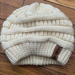 MEOT cream knit beanie